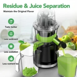 Juicer Machine, Aeitto Cold Press Juicer With Big Wide 83mm Chute 900 Ml Juice Cup, Masticating Juicer For Fruits And Vegetables -Kitchen Appliances GUEST 41fefd20 6f25 49cf b795 08264854db5d