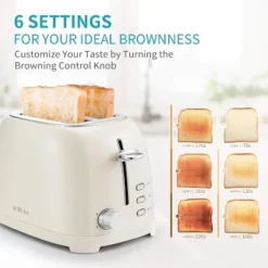 Ultrean Toaster 2 Slice With Extra-Wide Slot For Toasting Bagels, Breads, Waffles & More, Stainless Steel Material,6 Browning Settings 14 Ultrean Toaster 2 Slice With Extra-Wide Slot For Toasting Bagels, Breads, Waffles & More, Stainless Steel Material,6 Browning Settings -Kitchen Appliances GUEST 434b4b39 f0ac 4da6 bf4d 20a4f6315b91