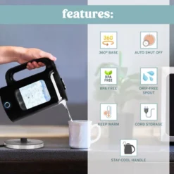 NELO Electric Kettle With Keep Warm Function, Sleek Glass Window Double Wall Design, LED Indicator Lights, Auto Shut-Off, BPA-Free, 1.7 Liters -Kitchen Appliances GUEST 43ad1528 8855 4d0f a190 200ff0ad13d1