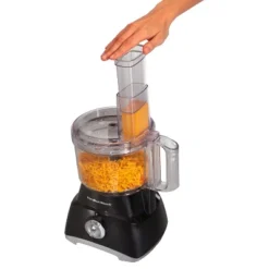 Hamilton Beach 8 Cup Food Processor - Black 70740: 450W, 2 Speeds, Pulse, Large Feed Tube, Reversible Disc, Dishwasher-Safe -Kitchen Appliances GUEST 44b7a4d6 35d2 4bb6 a9db 36ce7bf92420
