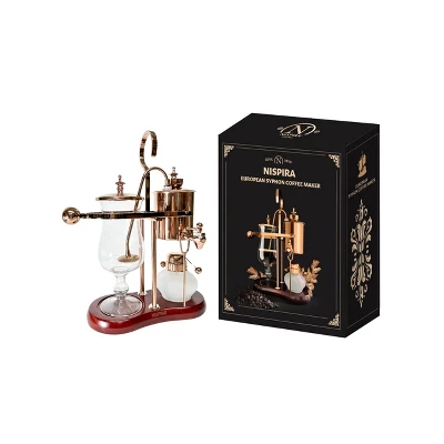 Nispira Belgium Royal Family Balance Syphon Unique Gravity Vintage Coffee Maker Vacuum Brewing System Copper 500 Ml 6 Nispira Belgium Royal Family Balance Syphon Unique Gravity Vintage Coffee Maker Vacuum Brewing System Copper 500 Ml - Image 6