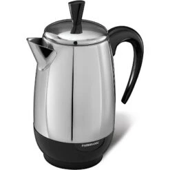 Farberware 8-Cup, Black Percolator, Stainless Steel, FCP280 -Kitchen Appliances GUEST 46b06e93 6121 4fa6 b5c8 4ec7c0bb9403
