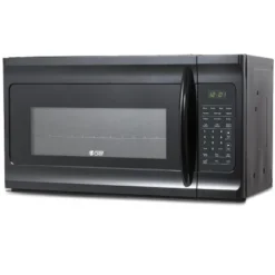 Commercial Chef 1.7 Cu. Ft. Over-The-Range Microwave Oven, 10 Power Levels, 300 CFM Hidden Vent Hood Fan, Touch Controls, 10 Preset Options, Black -Kitchen Appliances GUEST 47270347 8ca6 4992 b09d f66146c9e4f7