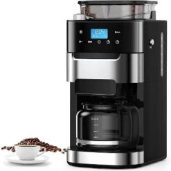 R.W.FLAME 10-Cup Coffee Maker With Grinder, Programmable Touch Screen, 8 Grind Settings, Washable Filter, Keep Warm Plate, 50.7oz Tank 11 R.W.FLAME 10-Cup Coffee Maker With Grinder, Programmable Touch Screen, 8 Grind Settings, Washable Filter, Keep Warm Plate, 50.7oz Tank -Kitchen Appliances GUEST 496932fa 0600 4634 a136 b9a5cf411d71