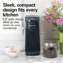 Hamilton Beach The Scoop Single-Serve Coffee Maker BLK 47620: Single Cup, Ground & Capsule Compatible, 14 Oz Capacity 12 Hamilton Beach The Scoop Single-Serve Coffee Maker BLK 47620: Single Cup, Ground & Capsule Compatible, 14 Oz Capacity -Kitchen Appliances GUEST 496d44a6 4f8f 4e65 ad6f 5ad8fe476d1d