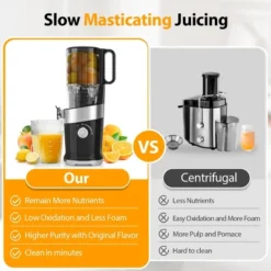 Aeitto Mega4 Slow Juicer Machines, 4.9" Extra Large Feed Chute For Whole Fruits And Vegetables -Kitchen Appliances GUEST 4b0f0acd 8bc1 4e31 a12f 0bdba3387f4b