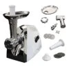 Megachef Automatic Meat Grinder - White: 1200W Food Processor, Stainless Steel, Dices & Minces, BPA-Free, 16 Volume Capacity