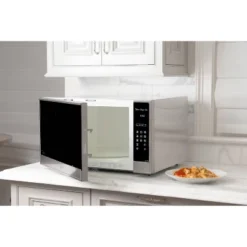 Panasonic 2.2 Cu Ft Cyclonic Inverter Microwave Oven - Silver - SE985S: Countertop, 1250W, Child Lock, 10 Power Levels -Kitchen Appliances GUEST 4b896b9d 31d9 4ff7 a75f 2642ed5dcd32