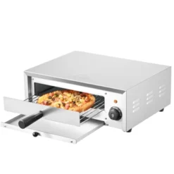 VEVOR Countertop Electric Pizza Oven, 12-inch, 1500W, 122-662℉ Temp Range, Stainless Steel Construction And Easy-to-Clean Crumb Tray -Kitchen Appliances GUEST 4bd13489 4b60 4635 b50e 67f3d5183aeb