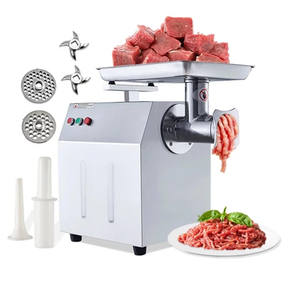 Commercial Heavy Duty Meat Grinder, Electric Meat Grinder With 1 Sausage Tubes, 2 Blades, 2 Plates, Meat Grinder Max Yield For Home Kitchen Use 8 Commercial Heavy Duty Meat Grinder, Electric Meat Grinder With 1 Sausage Tubes, 2 Blades, 2 Plates, Meat Grinder Max Yield For Home Kitchen Use - Image 8