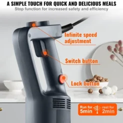 VEVOR Commercial Immersion Blender, 750W 20" Heavy Duty Hand Mixer, Variable Speed Kitchen Stick Mixer With 304 Stainless Steel Blade -Kitchen Appliances GUEST 4c4f4b70 0504 4798 9414 7144aae7ba0c