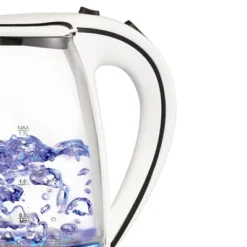Brentwood 1.7L Tempered Glass Tea Kettle In White -Kitchen Appliances GUEST 4cb77f98 2688 4614 8dee db1ca7ac25c7