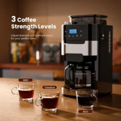 ZAFRO 10-Cup Digital Drip Coffee Maker With Built-In Grinder, 12-Hour Timer, Programmable, 1.5L Water Tank, Keep-Warm Function -Kitchen Appliances GUEST 4d5dbe28 4c37 4ca2 8abb 0aa2b73bc701