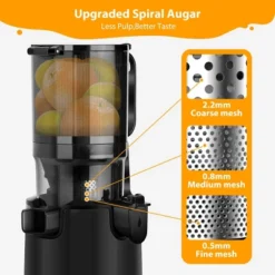 Aeitto Max5 Masticating Juicer, Cold Press Juicer Machines With 5.3" Large Feed Chute,1.7L Large Capacity, 250W Whole Slow Juicer -Kitchen Appliances GUEST 4d85ac3b d1d2 4ad2 a194 49a9526ce6eb