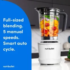NutriBullet SmartSense Full-Size Blender 1400W - White