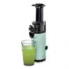 Dash Compact Cold Press Power Juicer - Aqua: Slow Juice Maker, Stainless Steel, 130W, 16oz Capacity, Hand Wash