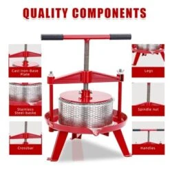 Fruit Wine Press, Manual Fruit And Wine Press With T-Handle, Stainless Steel, Stable Triangular Structure, Wine Making Press -Kitchen Appliances GUEST 5162830f 8343 45f2 9708 7efb69c8d887