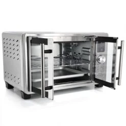 MegaChef 25L Digital Electric French Door Multi-Function Counter Top Oven With Rotisserie Set