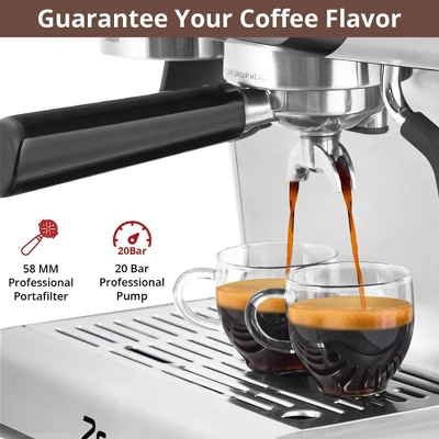 Espresso Machine With Grinder, Barista Espresso Maker With Milk Frother Steam Wand 2 Espresso Machine With Grinder, Barista Espresso Maker With Milk Frother Steam Wand - Image 2