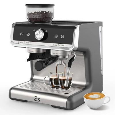 Espresso Coffee Machine 20 Bar With Built-In Grinder & Steam Wand 7 Espresso Coffee Machine 20 Bar With Built-In Grinder & Steam Wand - Image 7
