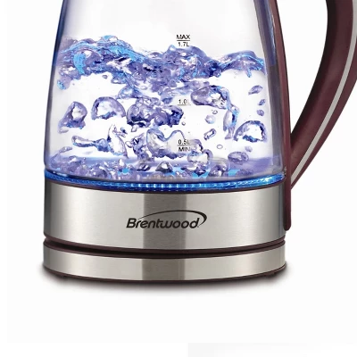 Brentwood Tempered Glass Tea Kettles, 1.7-Liter, Purple 4 Brentwood Tempered Glass Tea Kettles, 1.7-Liter, Purple - Image 4