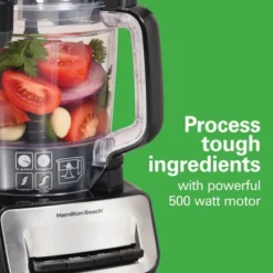 Hamilton Beach Hamilton Breach Pro Dual Bowl Food Process 70585: 500W Full-Size Processor, 3 Speeds, Large Feed Tube, Dishwasher-Safe -Kitchen Appliances GUEST 53a9ef49 9fa4 46af 9edf 65df7ac02e0a