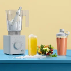 Chefman Obliterator 48oz Countertop Blender, Two 20oz Travel Jars And Tamper/Scraper