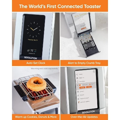 Revolution InstaGLO R180 Connect Toaster Stainless Steel 1 Revolution InstaGLO R180 Connect Toaster Stainless Steel