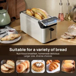 Whall New 4-slice Toaster, Smarter Screen And Easier Operation, Full Stainless Steel,5 Basic Functions,Suitable For Different Bread Household Electric -Kitchen Appliances GUEST 54e871c4 41af 44f0 919a fdd79bece05d 1
