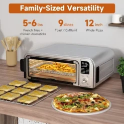 Kitchen Elite 8 In 1 Digital Toaster Oven Air Fryer Combo With Touch Panel And 12 Inch Pizza Capacity, Stainless Steel, Silver 8 Kitchen Elite 8 In 1 Digital Toaster Oven Air Fryer Combo With Touch Panel And 12 Inch Pizza Capacity, Stainless Steel, Silver -Kitchen Appliances GUEST 56556916 1fa0 4b5f 8fc7 942361eab322