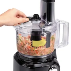 Hamilton Beach Bowl Scraper Food Processor Black - 70743: 450W, 2 Speeds, Dishwasher-Safe, 64oz Capacity, Chops, Full-Size