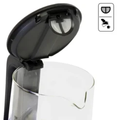 Total Chef Cordless Electric Glass Kettle LED Light 1.8 QT/1.7L: 360° Rotating Base, Automatic Shut-Off, 1100W, Water Boiler -Kitchen Appliances GUEST 56ec4268 e216 4286 969f d04d9bd83881