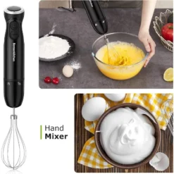 Bonsenkitchen Immersion 3-In-1 Handheld 12-Speed Stick Blender With Turbo Mode, Egg Whisk And 24oz Beaker For Soups, Smoothies, Sauce -Kitchen Appliances GUEST 572a87fd b641 45ef 80b4 292dd1d7aa2d