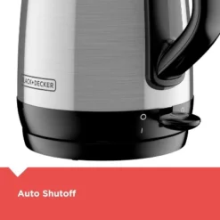 Black & Decker BLACK+DECKER 1.7L Cordless Electric Kettle, KE1700SD, Rapid Boil, Auto Shutoff, Stainless Steel -Kitchen Appliances GUEST 57ba18ef b3e8 4104 b99c 71489e63cff2