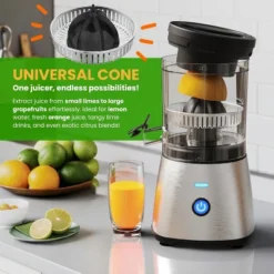 Eurolux Hands-Free Electric Stainless Steel Citrus Juicer -Kitchen Appliances GUEST 5841e31b fe42 4cd9 ab22 881c7ed666d1