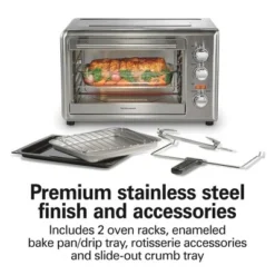 Hamilton Beach Countertop Oven With Convection & Rotisserie SS 31103D: 1500W Toaster Oven, Freestanding, Dishwasher-Safe Parts 11 Hamilton Beach Countertop Oven With Convection & Rotisserie SS 31103D: 1500W Toaster Oven, Freestanding, Dishwasher-Safe Parts -Kitchen Appliances GUEST 590aa096 efdf 4185 ad8d 914f43c09739