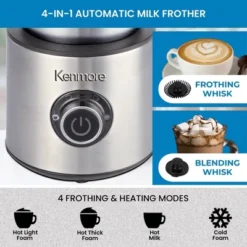 Kenmore 4-in-1 Automatic Milk Frother And Steamer 16oz Hot And Cold Foam -Kitchen Appliances GUEST 5990d725 28ef 4dd1 8c20 2fc2984219d2