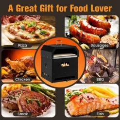 Costway 4-in-1 Multipurpose Outdoor Pizza Oven Wood Fired 2-Layer Detachable Oven -Kitchen Appliances GUEST 599ca4c7 cfe3 43f0 be25 198d2ea17270