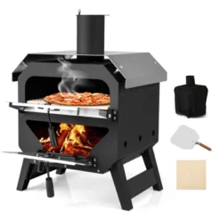 Tangkula 12" Outdoor Pizza Oven W/ Pizza Stone Pizza Peel & Oxford Cloth Cover -Kitchen Appliances GUEST 5a0b92d1 2a9a 47af 8592 d1e77e7e17d4