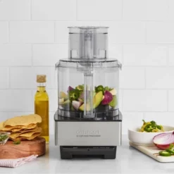Cuisinart Custom 14-Cup Food Processor - Brushed Stainless Steel - DFP-14BCNY: Includes Slicing & Shredding Discs, 720W