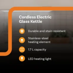 Complete Cuisine CC-EK-1000 Standard Electric Kettle, Electric Tea Kettle With Stainless-Steel Heating Element, 1.7 Liters 7 Complete Cuisine CC-EK-1000 Standard Electric Kettle, Electric Tea Kettle With Stainless-Steel Heating Element, 1.7 Liters -Kitchen Appliances GUEST 5a4001d7 6139 46ba bc18 2f08f2143764