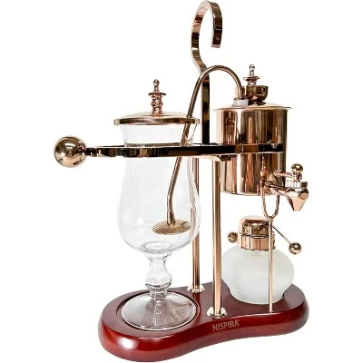 Nispira Belgium Royal Family Balance Syphon Unique Gravity Vintage Coffee Maker Vacuum Brewing System Copper 500 Ml 1 Nispira Belgium Royal Family Balance Syphon Unique Gravity Vintage Coffee Maker Vacuum Brewing System Copper 500 Ml