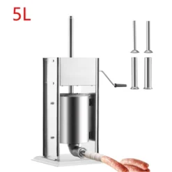 Sausage Stuffer 5L Vertical Sausage Maker Machine Stainless Steel Meat Press 2 Speeds 9 Sausage Stuffer 5L Vertical Sausage Maker Machine Stainless Steel Meat Press 2 Speeds -Kitchen Appliances GUEST 5d39cd71 b527 41a2 b5c7 d6f2c60c7d93