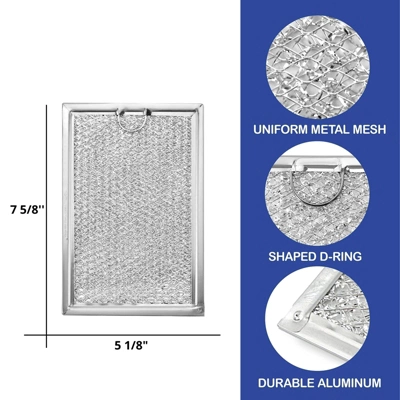 Nispira Replacement Microwave Range Hood Grease Filter Compatible With Frigidaire 5304464105, 2 Filters 1 Nispira Replacement Microwave Range Hood Grease Filter Compatible With Frigidaire 5304464105, 2 Filters