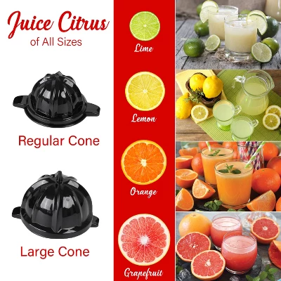 Brentwood 80-Watt 1-Speed Electric Citrus Juicer With Ergonomic Lever, Black 4 Brentwood 80-Watt 1-Speed Electric Citrus Juicer With Ergonomic Lever, Black - Image 4