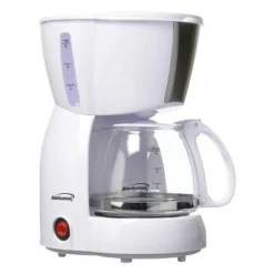 Brentwood 4 Cup Countertop Coffee Maker In White -Kitchen Appliances GUEST 5e852a01 2d5c 4c9c 8a7a 19dc93106b30