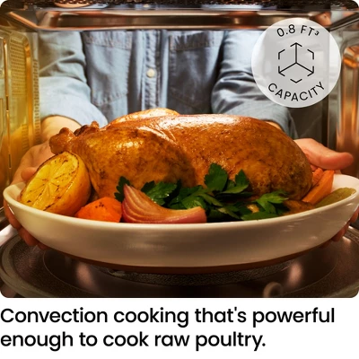 Chefman MicroCrisp 0.8 Cu. Ft. Microwave And Convection Oven 1800W – Black 4 Chefman MicroCrisp 0.8 Cu. Ft. Microwave And Convection Oven 1800W – Black - Image 4