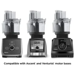 Vitamix Ascent Series 12-Cup Food Processor Attachment Black: BPA-Free, Dishwasher-Safe, Blender Accessory -Kitchen Appliances GUEST 60eaf8fd 3d12 48d9 ba5d 2add81286997