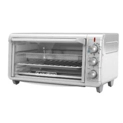 Black & Decker BLACK+DECKER Crisp 'N Bake Air Fry Toaster Oven, 8-Slice, 5 Cooking Functions, 60 Minute Timer, Stainless Steel -Kitchen Appliances GUEST 610f918f 3f82 49d2 ae61 40b52eb1e93d
