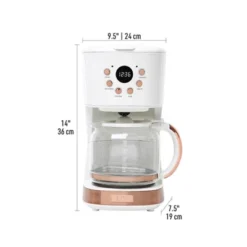 Haden Heritage 4 Slice Wide Slot Stainless Steel Toaster Bundled With 12 Cup Programmable Drip Coffee Maker Coffee Machine, Ivory & Copper -Kitchen Appliances GUEST 624940dc 13d7 42ab aa3a 2a63449acbe2